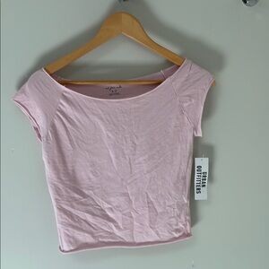 Urban Outfitters Pink Fitted Crop Top